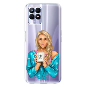 Silikonové odolné pouzdro iSaprio - Coffe Now - Blond na mobil Realme 8i
