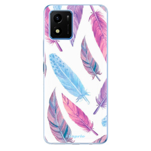 Silikonové odolné pouzdro iSaprio - Feather Pattern 10 na mobil Vivo Y01