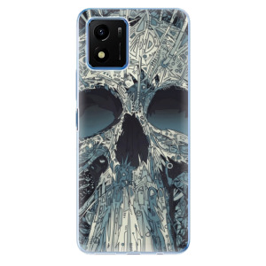 Silikonové odolné pouzdro iSaprio - Abstract Skull na mobil Vivo Y01