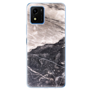 Silikonové odolné pouzdro iSaprio - BW Marble na mobil Vivo Y01