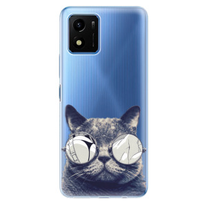 Silikonové odolné pouzdro iSaprio - Crazy Cat 01 na mobil Vivo Y01