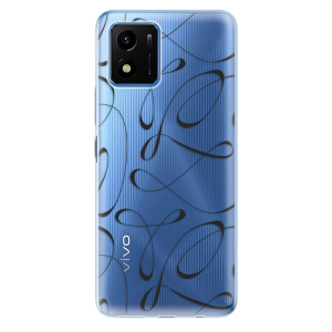Silikonové odolné pouzdro iSaprio - Fancy - black na mobil Vivo Y01