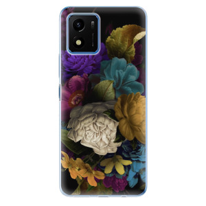 Silikonové odolné pouzdro iSaprio - Dark Flowers na mobil Vivo Y01