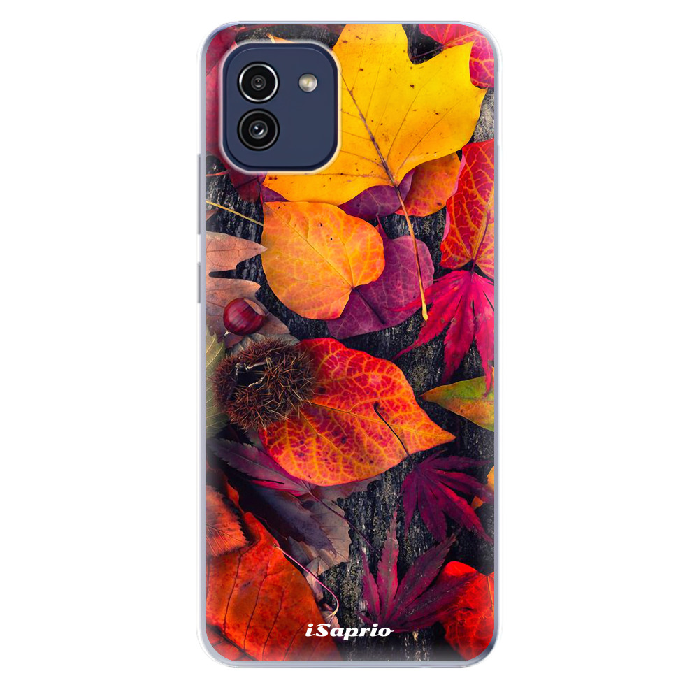Odolné silikonové pouzdro iSaprio - Autumn Leaves 03 - Samsung Galaxy A03