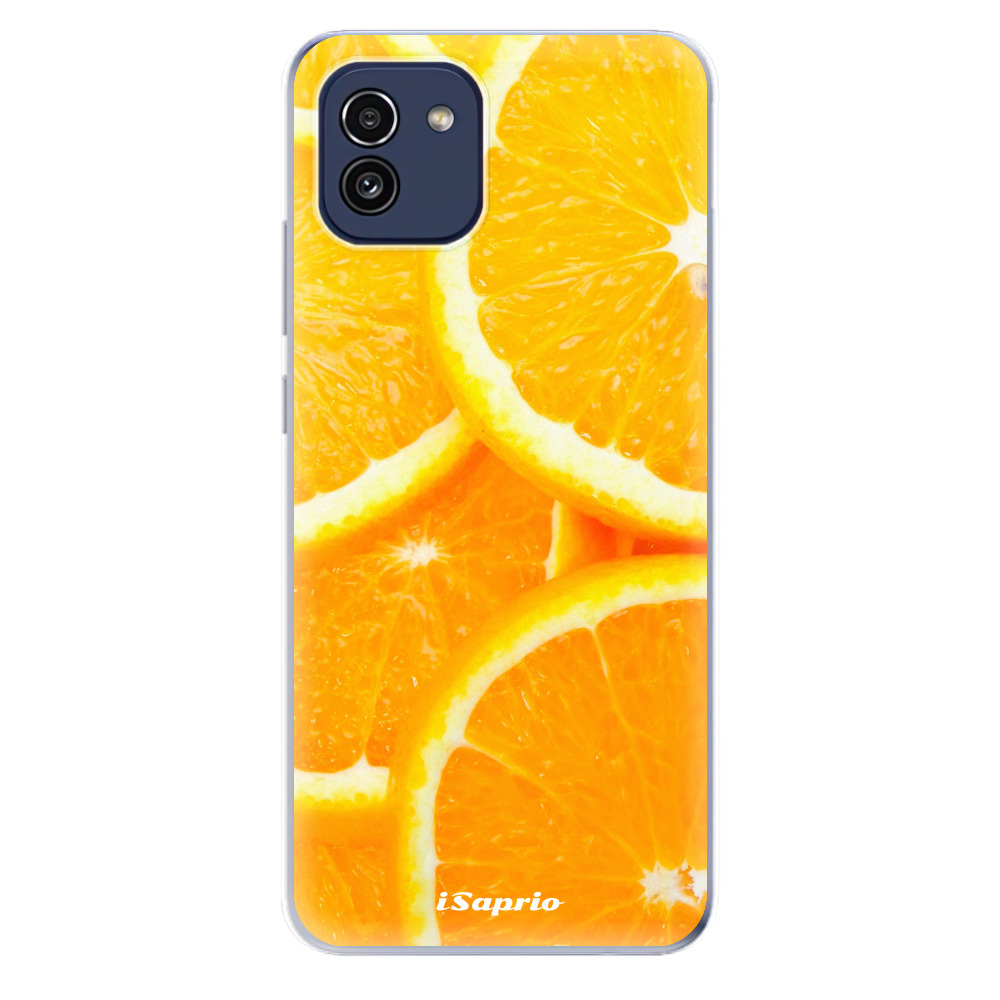 Odolné silikonové pouzdro iSaprio - Orange 10 - Samsung Galaxy A03