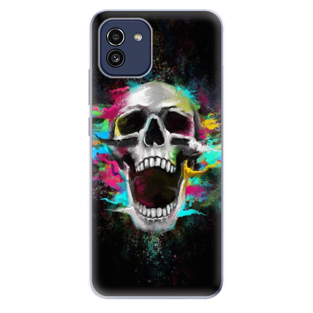 Odolné silikonové pouzdro iSaprio - Skull in Colors - Samsung Galaxy A03