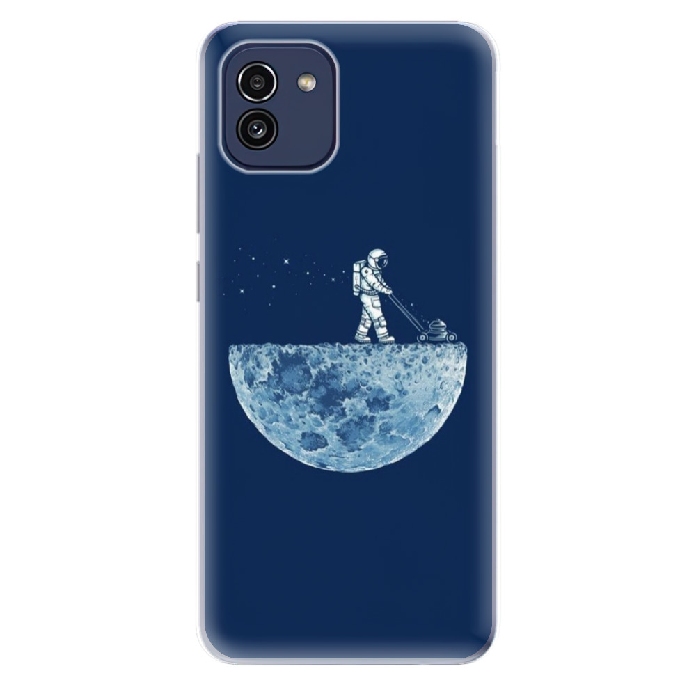Levně Odolné silikonové pouzdro iSaprio - Moon 01 - Samsung Galaxy A03