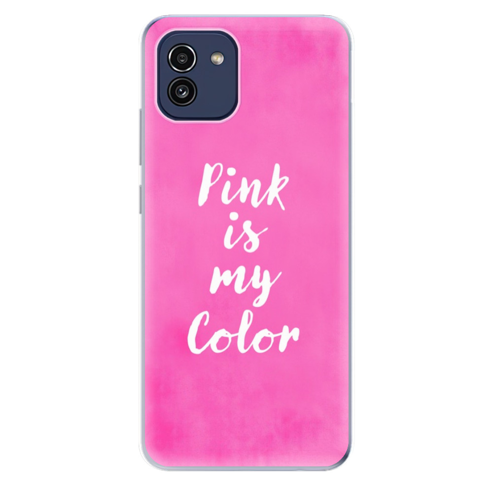 Odolné silikonové pouzdro iSaprio - Pink is my color - Samsung Galaxy A03