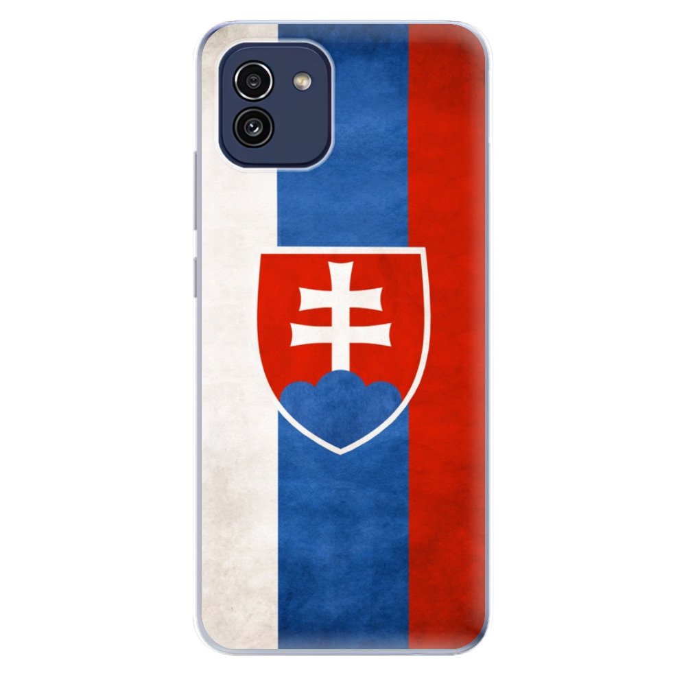 Odolné silikonové pouzdro iSaprio - Slovakia Flag - Samsung Galaxy A03