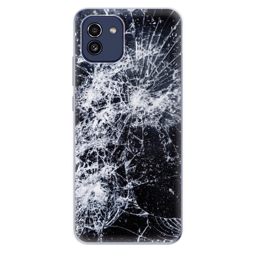 Odolné silikonové pouzdro iSaprio - Cracked - Samsung Galaxy A03