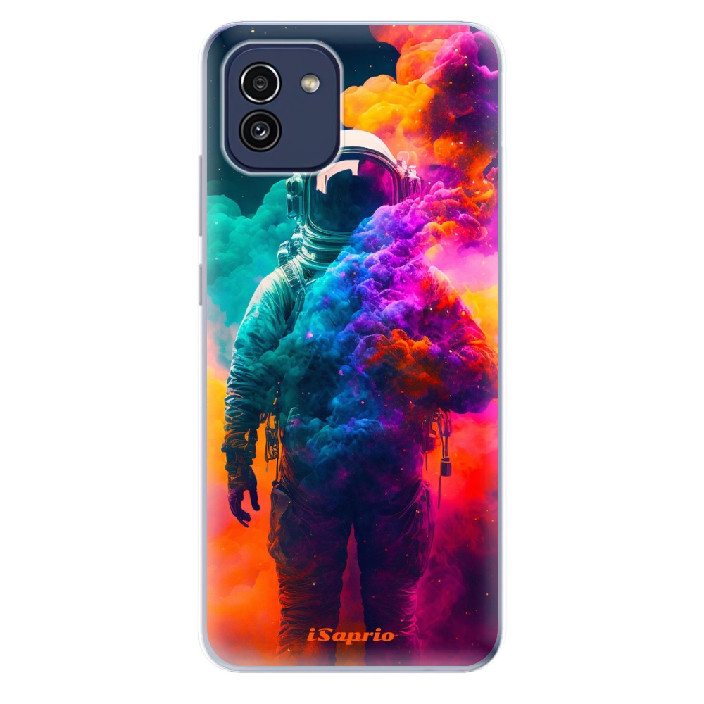 Odolné silikonové pouzdro iSaprio - Astronaut in Colors - Samsung Galaxy A03