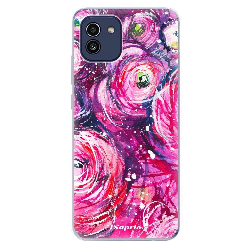 Odolné silikonové pouzdro iSaprio - Pink Bouquet - Samsung Galaxy A03