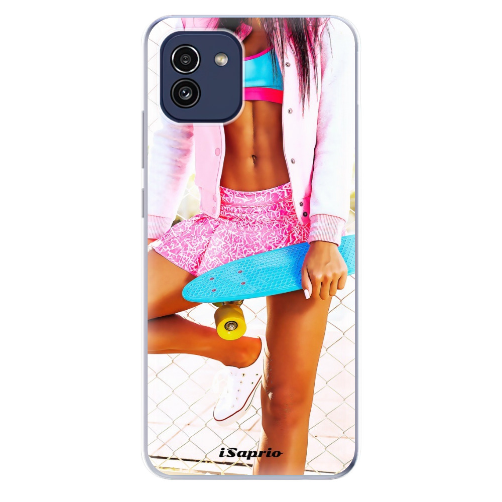 Odolné silikonové pouzdro iSaprio - Skate girl 01 - Samsung Galaxy A03