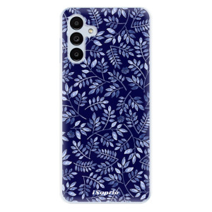 Odolné silikonové pouzdro iSaprio - Blue Leaves 05 - Samsung Galaxy A13 5G