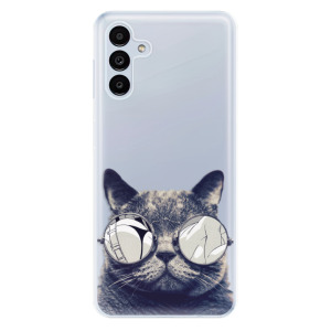 Odolné silikonové pouzdro iSaprio - Crazy Cat 01 - Samsung Galaxy A13 5G