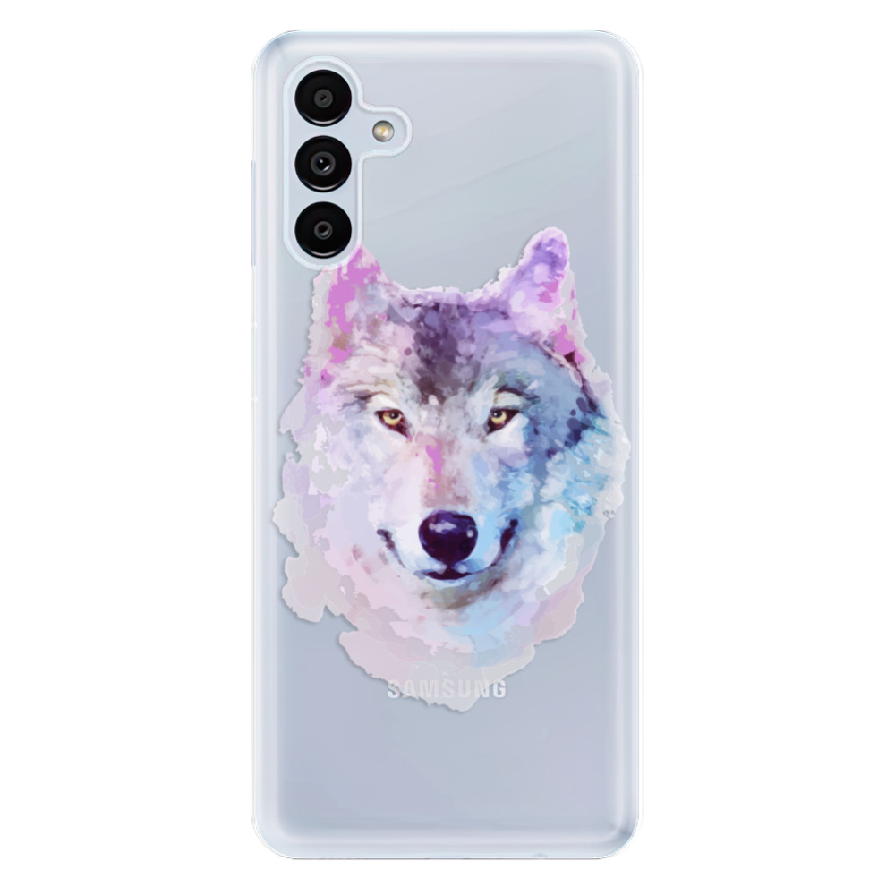 Odolné silikonové pouzdro iSaprio - Wolf 01 - Samsung Galaxy A13 5G (Odolný silikonový kryt, obal, pouzdro iSaprio - Wolf 01 na mobilní telefon Samsung Galaxy A13 5G)