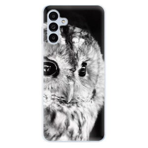 Odolné silikonové pouzdro iSaprio - BW Owl - Samsung Galaxy A13 5G
