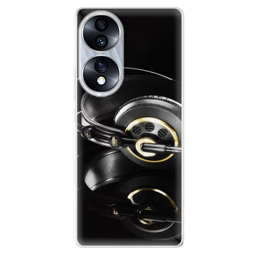 Odolné silikonové pouzdro iSaprio - Headphones 02 - Honor 70 Odolné silikonové pouzdro iSaprio - Headphones 02 - Honor 70