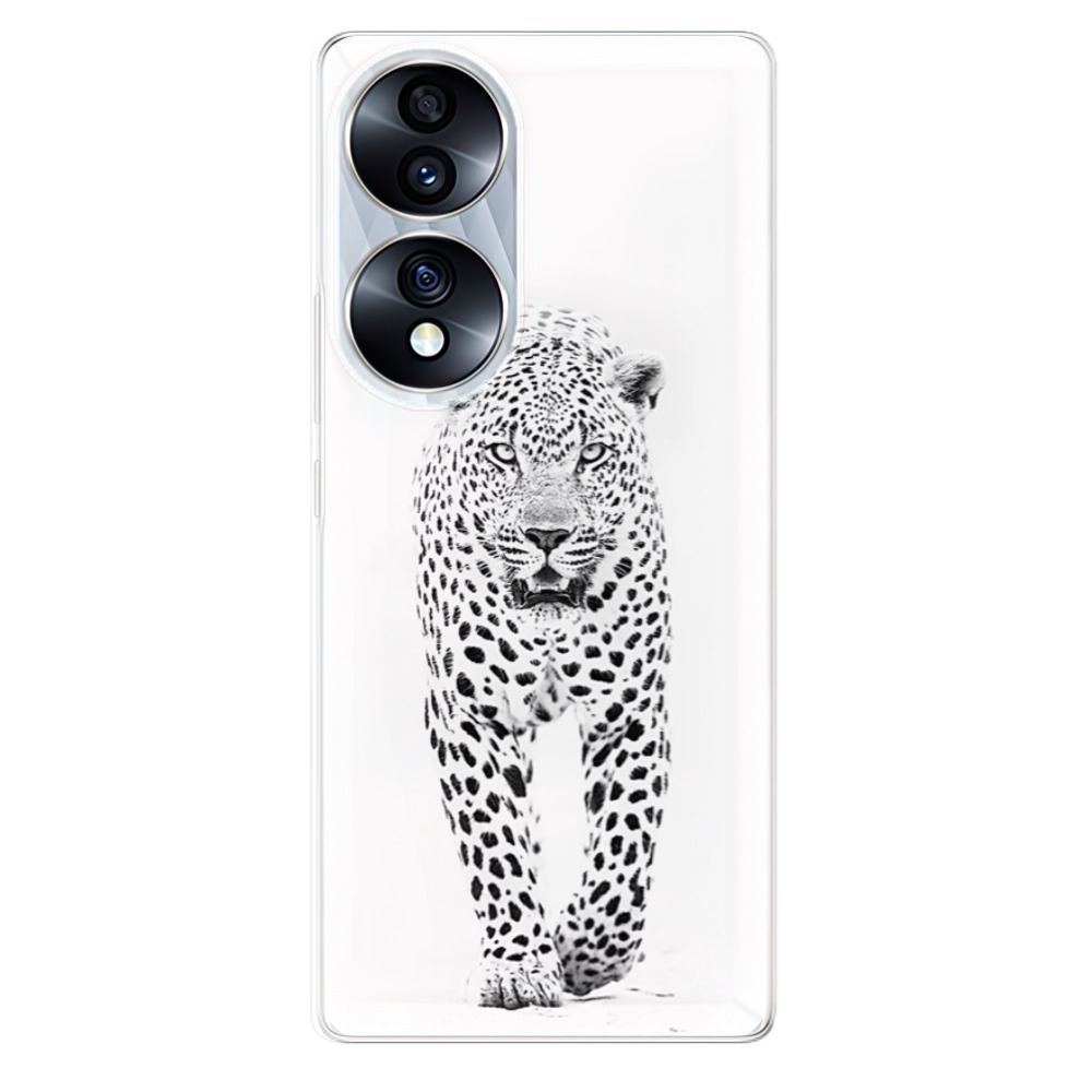 Odolné silikonové pouzdro iSaprio - White Jaguar - Honor 70