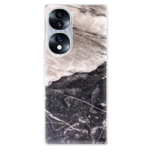 Odolné silikonové pouzdro iSaprio - BW Marble - Honor 70