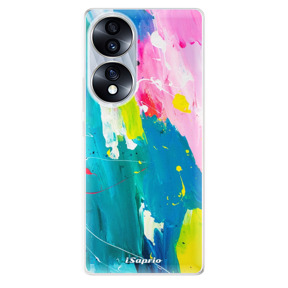 Odolné silikonové pouzdro iSaprio - Abstract Paint 04 - Honor 70
