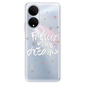 Odolné silikonové pouzdro iSaprio - Follow Your Dreams - white - Honor X7