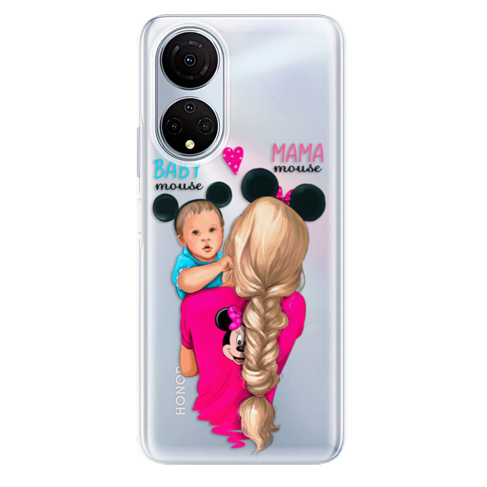 Odolné silikonové pouzdro iSaprio - Mama Mouse Blonde and Boy - Honor X7