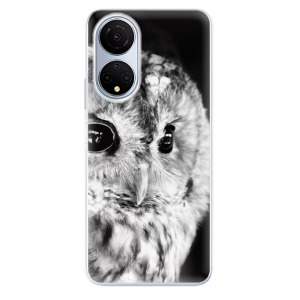 Odolné silikonové pouzdro iSaprio - BW Owl - Honor X7