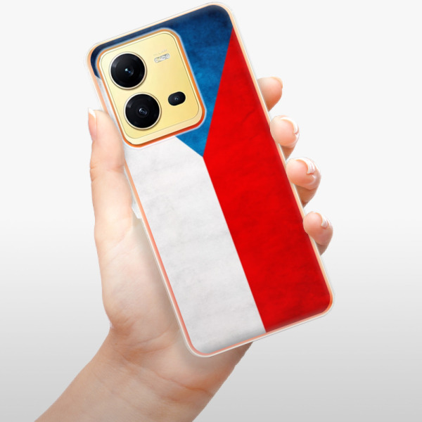 Silikonové pouzdro iSaprio - Vivo X80 Lite 5G - Czech Flag