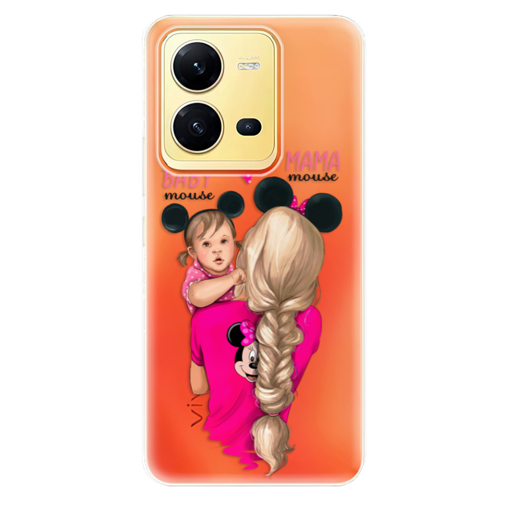 Odolné silikonové pouzdro iSaprio - Mama Mouse Blond and Girl - Vivo X80 Lite 5G
