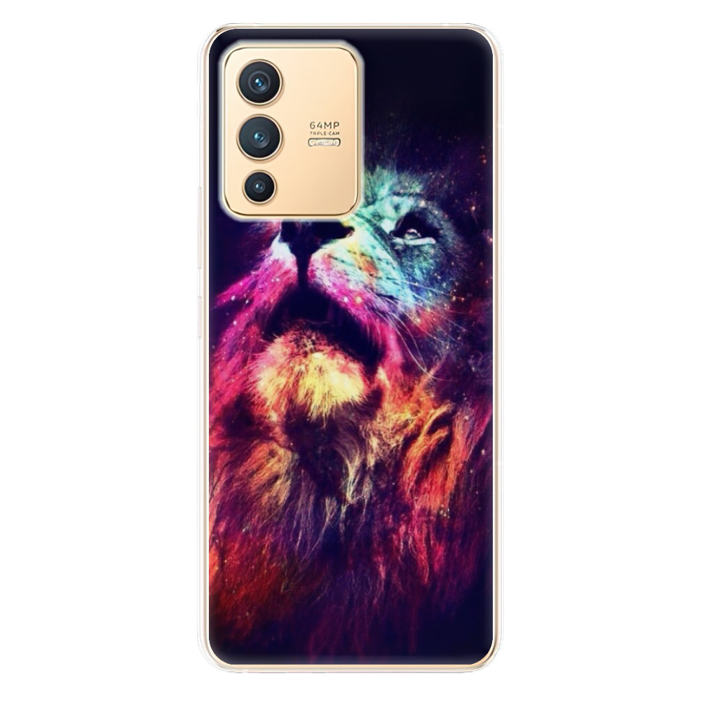 Odolné silikonové pouzdro iSaprio - Lion in Colors - Vivo V23 5G