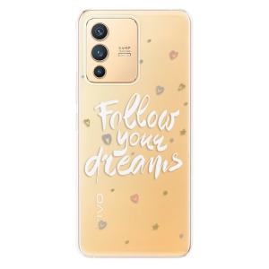 Odolné silikonové pouzdro iSaprio - Follow Your Dreams - white - Vivo V23 5G