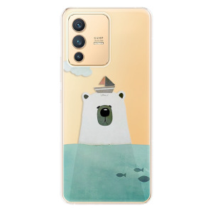 Odolné silikonové pouzdro iSaprio - Bear With Boat - Vivo V23 5G