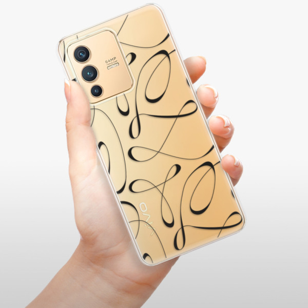 Silikonové pouzdro iSaprio - Vivo V23 5G - Fancy black