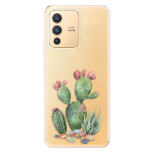 Odolné silikonové pouzdro iSaprio - Cacti 01 - Vivo V23 5G