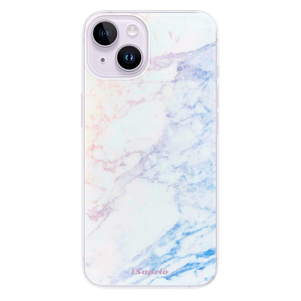 Odolné silikonové pouzdro iSaprio - Raibow Marble 10 - iPhone 14