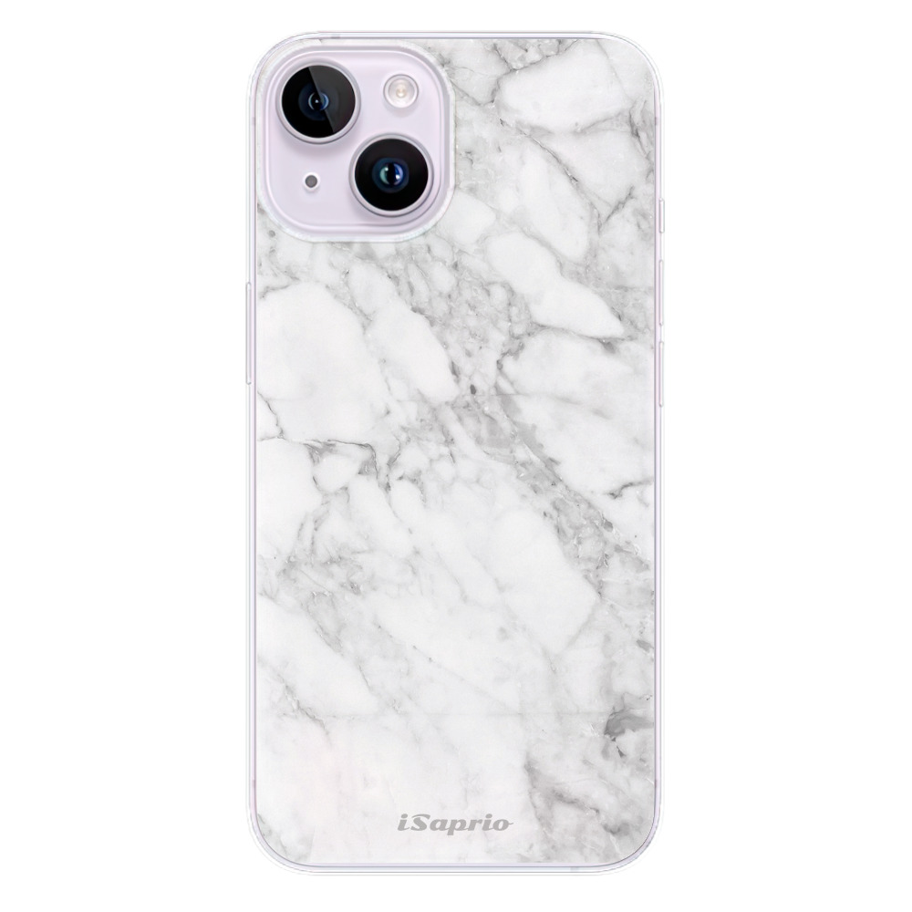 Odolné silikonové pouzdro iSaprio - SilverMarble 14 - iPhone 14