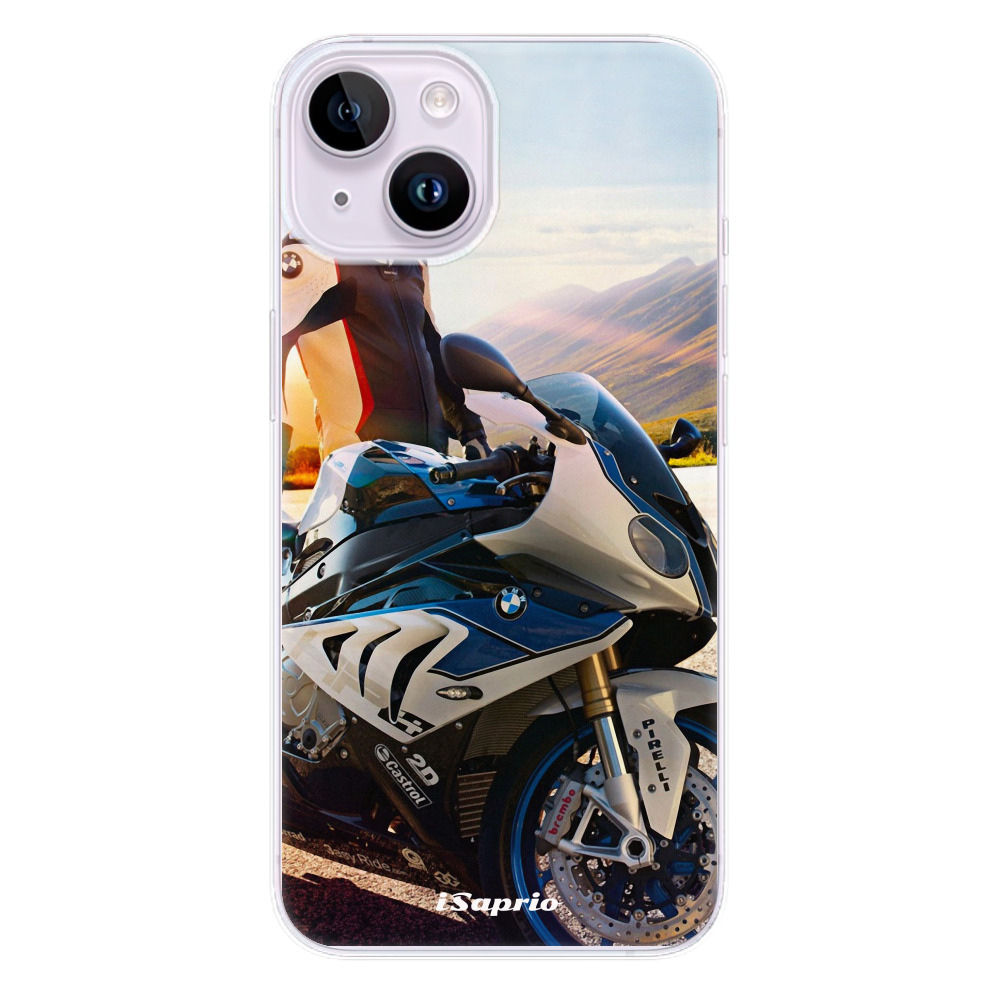 Odolné silikonové pouzdro iSaprio - Motorcycle 10 - iPhone 14