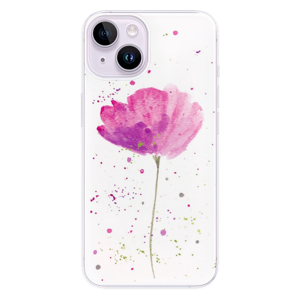 Odolné silikonové pouzdro iSaprio - Poppies - iPhone 14