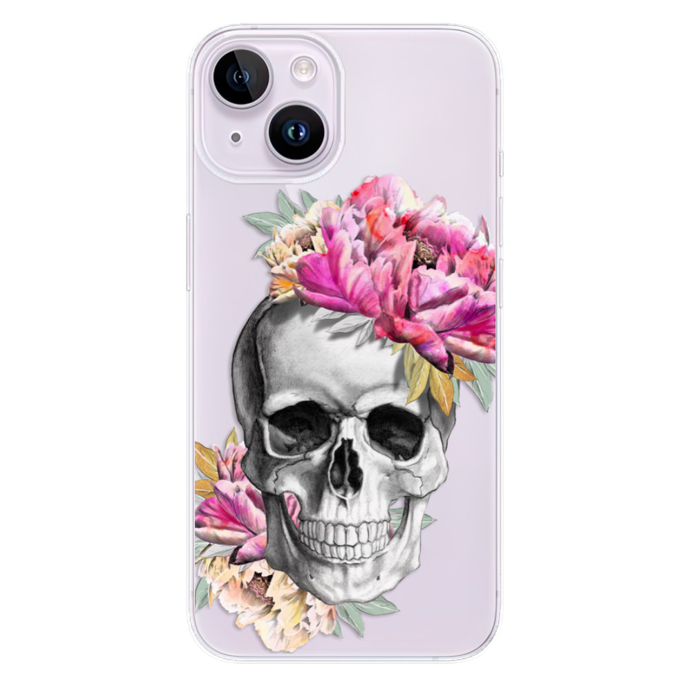 Odolné silikonové pouzdro iSaprio - Pretty Skull - iPhone 14