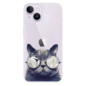 Silikonové pouzdro iSaprio - Apple iPhone 14 - Crazy Cat 01