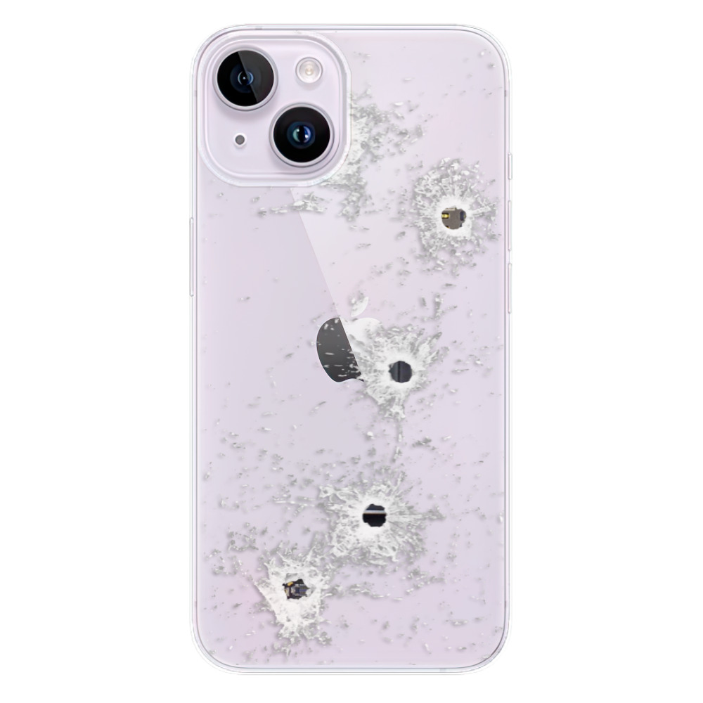 Odolné silikonové pouzdro iSaprio - Gunshots - iPhone 14