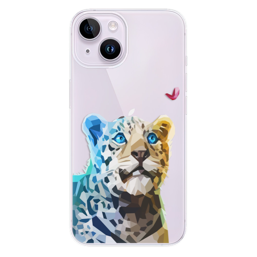 Odolné silikonové pouzdro iSaprio - Leopard With Butterfly - iPhone 14
