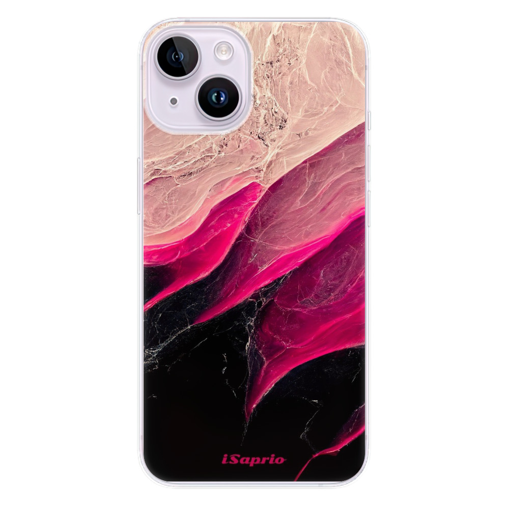 Odolné silikonové pouzdro iSaprio - Black and Pink - iPhone 14
