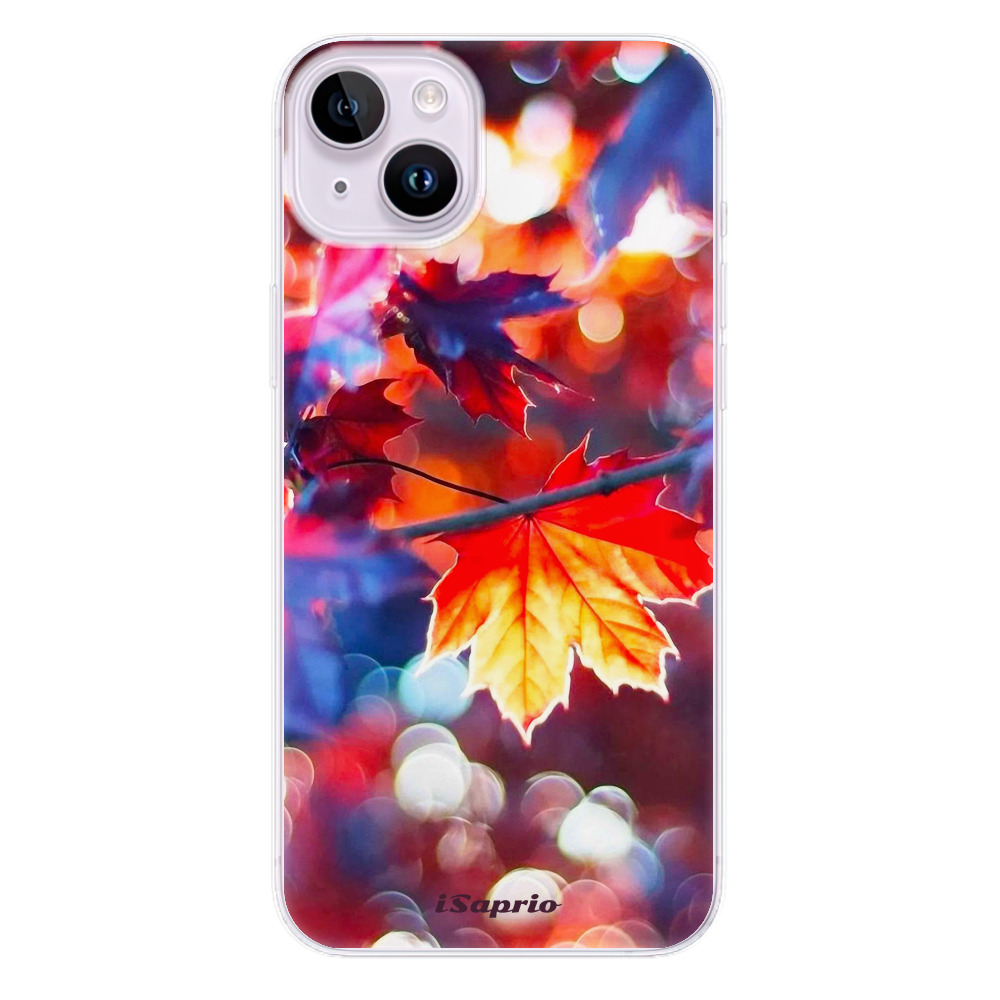 Odolné silikonové pouzdro iSaprio - Autumn Leaves 02 - iPhone 14 Plus