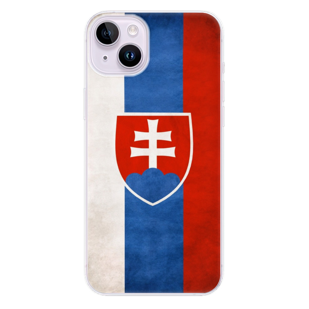 Odolné silikonové pouzdro iSaprio - Slovakia Flag - iPhone 14 Plus