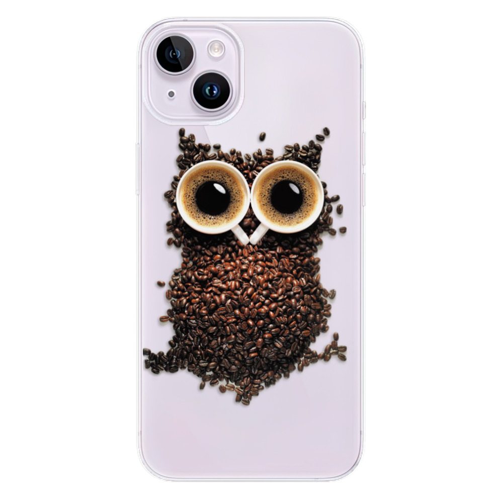 Odolné silikonové pouzdro iSaprio - Owl And Coffee - iPhone 14 Plus