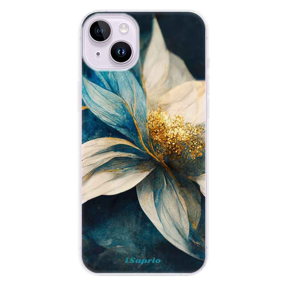 Odolné silikonové pouzdro iSaprio - Blue Petals - iPhone 14 Plus