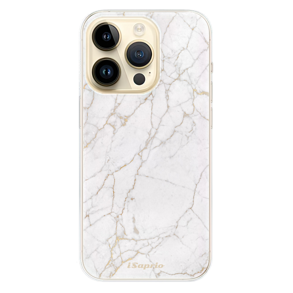 Odolné silikonové pouzdro iSaprio - GoldMarble 13 - iPhone 14 Pro