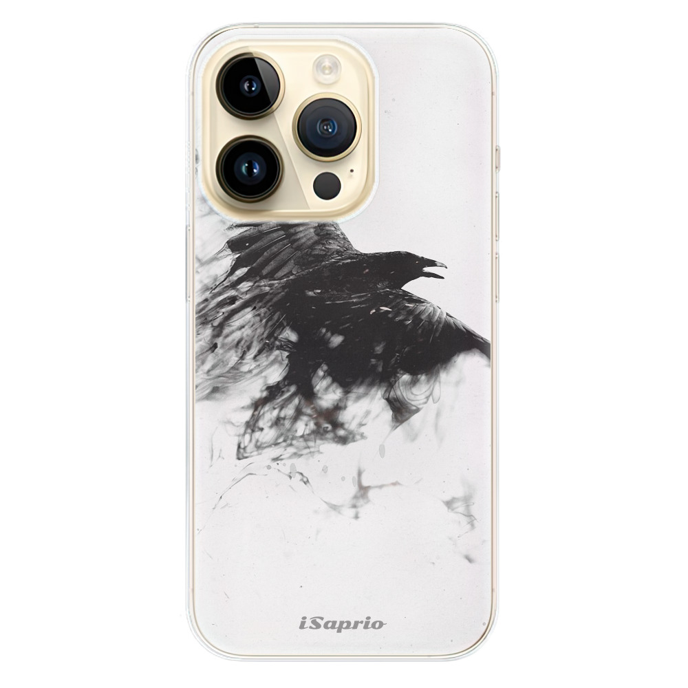 Odolné silikonové pouzdro iSaprio - Dark Bird 01 - iPhone 14 Pro